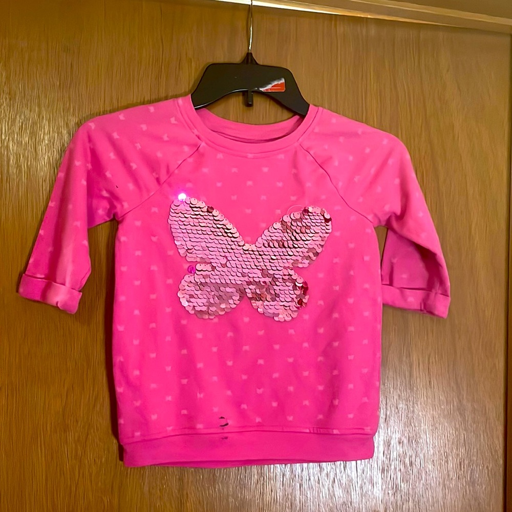 Butterfly pink sweatshirt